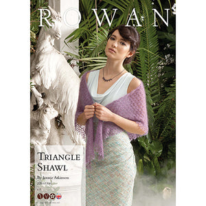 Rowan Knitting Pattern - Triangle Shawl by Jennie Atkinson using Kidsilk Haze