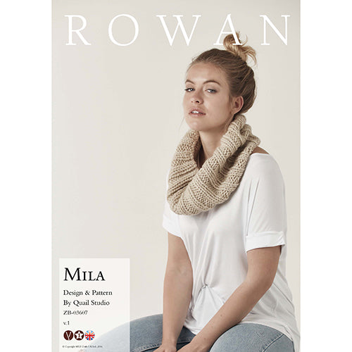 Rowan Knitting Pattern - Mila Ribbed Cowl by Quail Studio using Rowan Big Wool