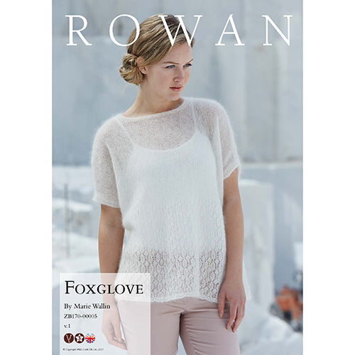 Rowan Knitting Pattern - Foxglove by Marie Wallin using Kidsilk Haze