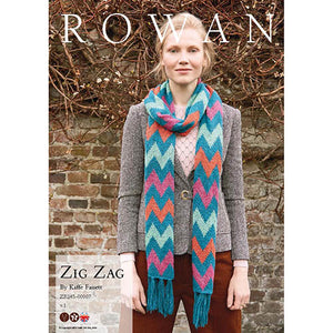 Rowan Knitting Pattern - Zig Zag by Kaffe Fasett using Felted Tweed