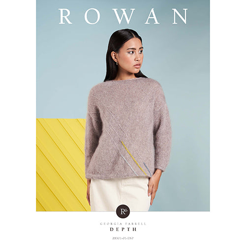 Rowan Knitting Pattern - Depth by Georgia Farrell using Kidsilk Haze