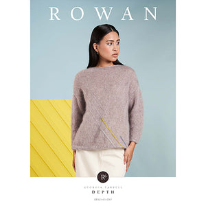 Rowan Knitting Pattern - Depth by Georgia Farrell using Kidsilk Haze
