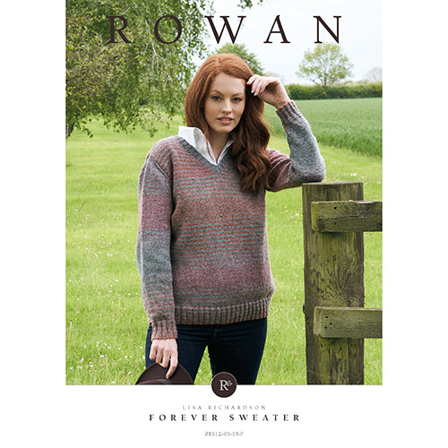 Rowan Knitting Pattern - Forever Sweater by Lisa Richardson using Felted Tweed