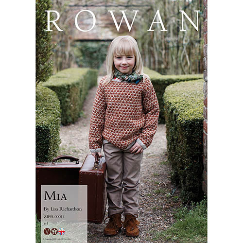 Rowan Knitting Pattern - Mia Girls Pullover by Lisa Richardson using Felted Tweed