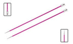 Knitpro - Zing Straight Knitting Needles 25cm - Metal with silver tips