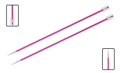Knitpro - Zing Straight Knitting Needles 25cm - Metal with silver tips
