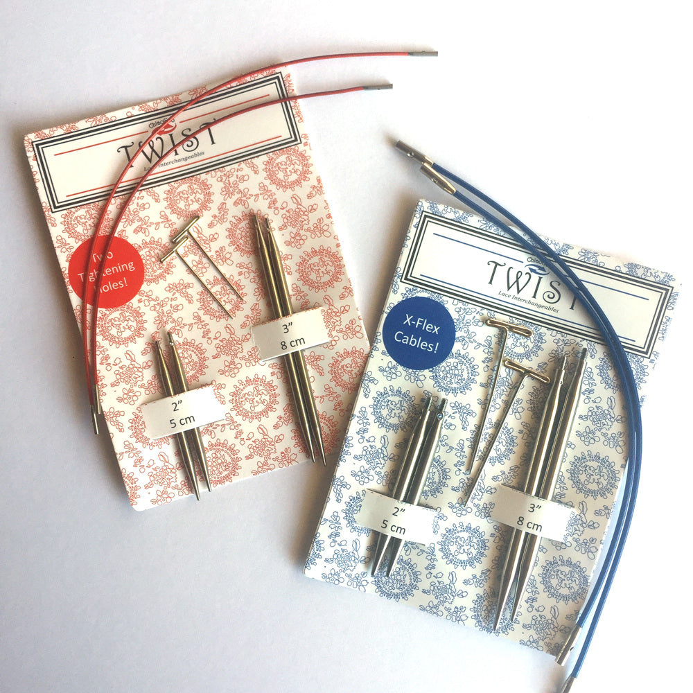 ChiaoGoo - Twist Shorties Combo Packs - Stainless Steel Interchangeable Circular Needle Sets
