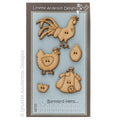 Buttons - Lynette Anderson Barnyard Chooks Button Set
