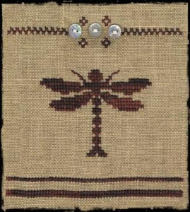 Cross-stitch kit - Dragonfly pin cushion