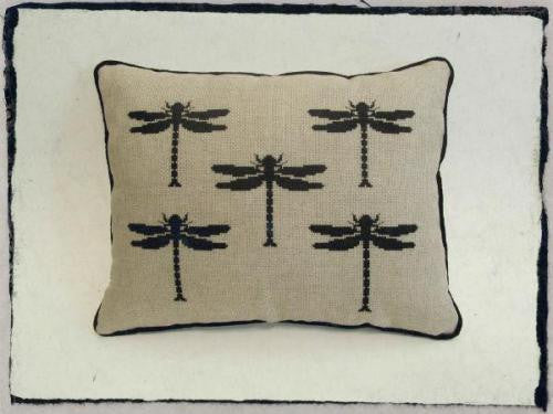 Cross-stitch kit - Dragonfly Cushion front