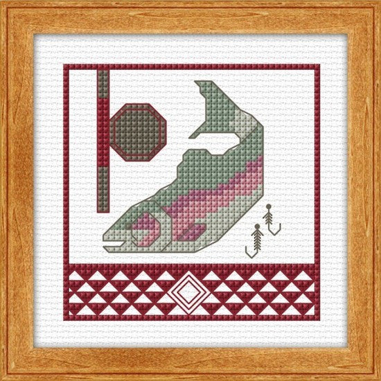 CraftCo Cross-stitch kit - Fly Fishing in NZ