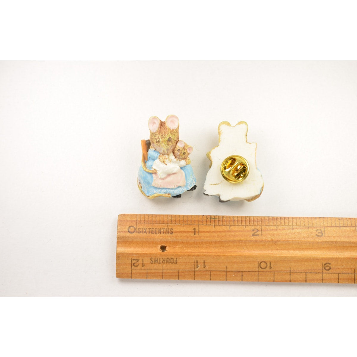 Beatrix Potter Pins - Peter Rabbit, Mrs. Ribby, Hunca Munca & Jemina Puddleduck