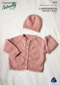 Naturally Knitting Pattern K515 - Babies Cardigan with Raglan Sleeves and Hat in 4-ply / Fingering for Newborn to 18 months