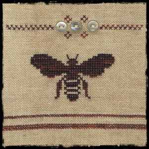 Cross-stitch kit - Bee pin cushion