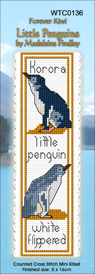CraftCo Cross-stitch bookmark kit - Little Penguins