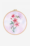 DMC Cross-Stitch Kit Aida 14 ct Special Colours range - Elegant Flowers on Sunset