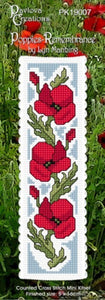 CraftCo Cross-stitch bookmark kit - Poppies - Remembrance