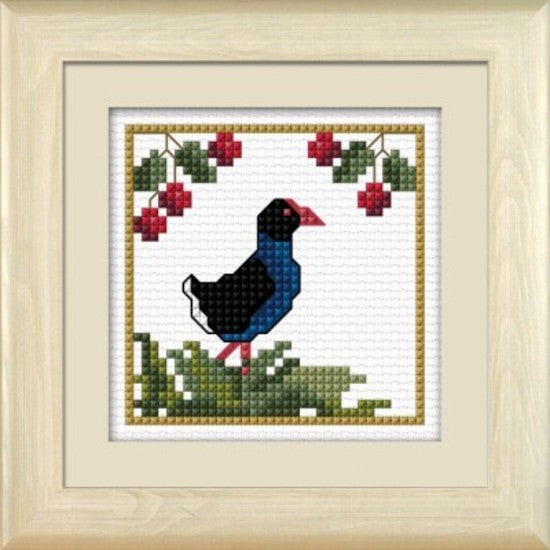 CraftCo Cross-stitch kit - Pukeko, the Swamphen