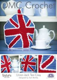 DMC Crochet Pattern - Union Jack Tea Cozy in 4-Ply / Fingering