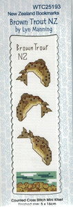 CraftCo Cross-stitch bookmark kit - Brown Trout